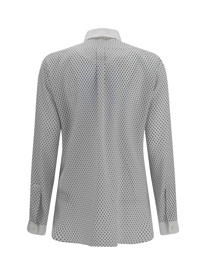 Diamond print silk crêpe de chine Shirt
