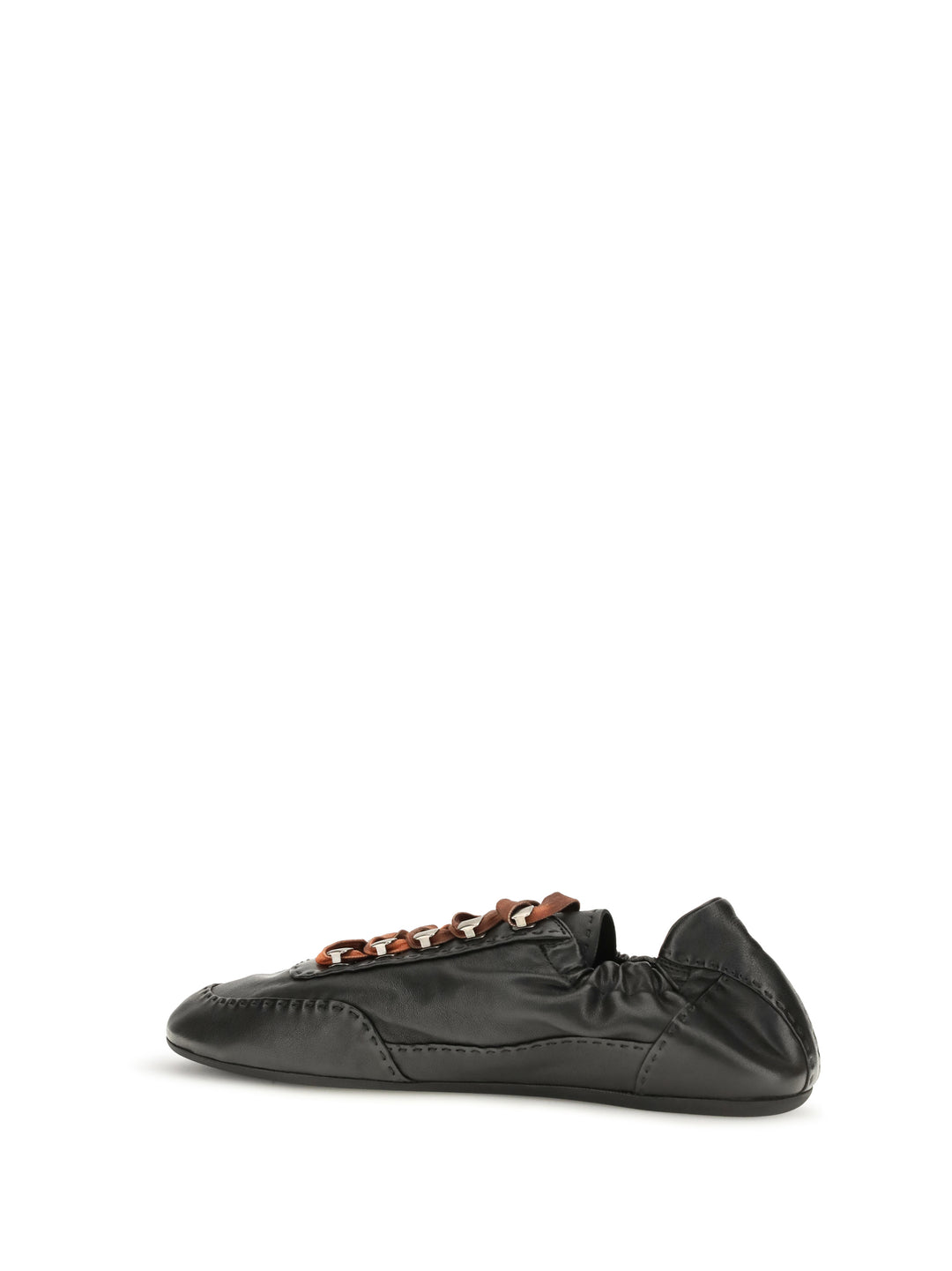 Collapse aged nappa leather Sneakers 3
