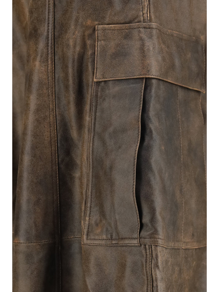 Leather Cargo Pants 3