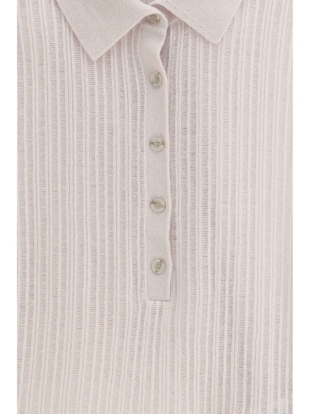Polo-neck short-sleeve Sweater