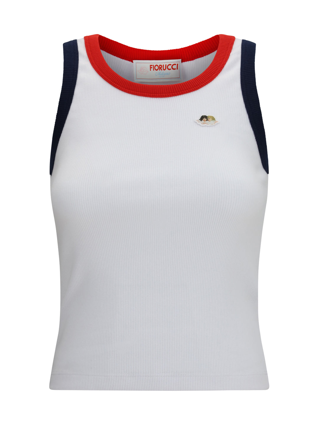 Angels patch tank Top with contrast trims 1