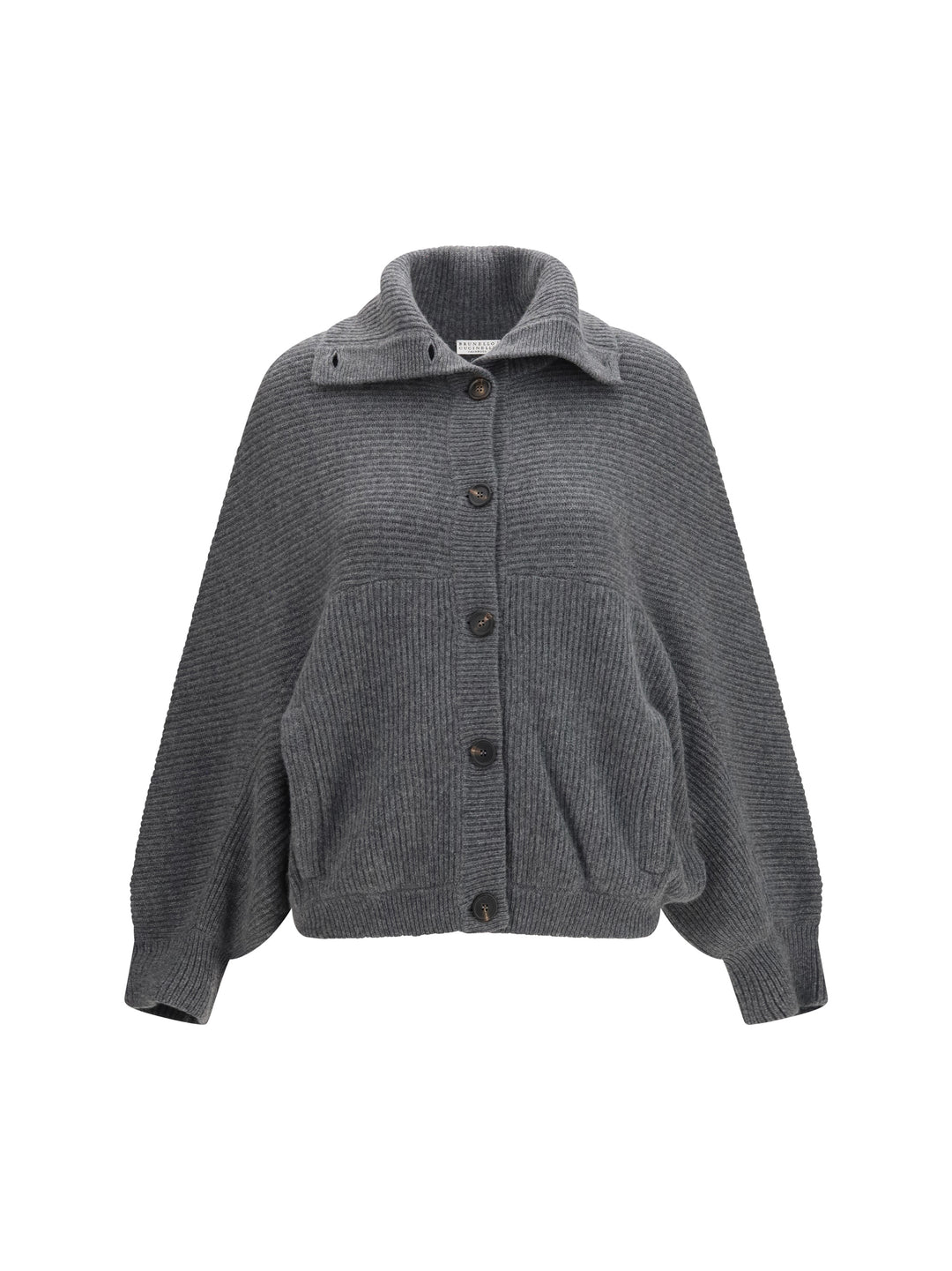 High neck cashmere Cardigan 1
