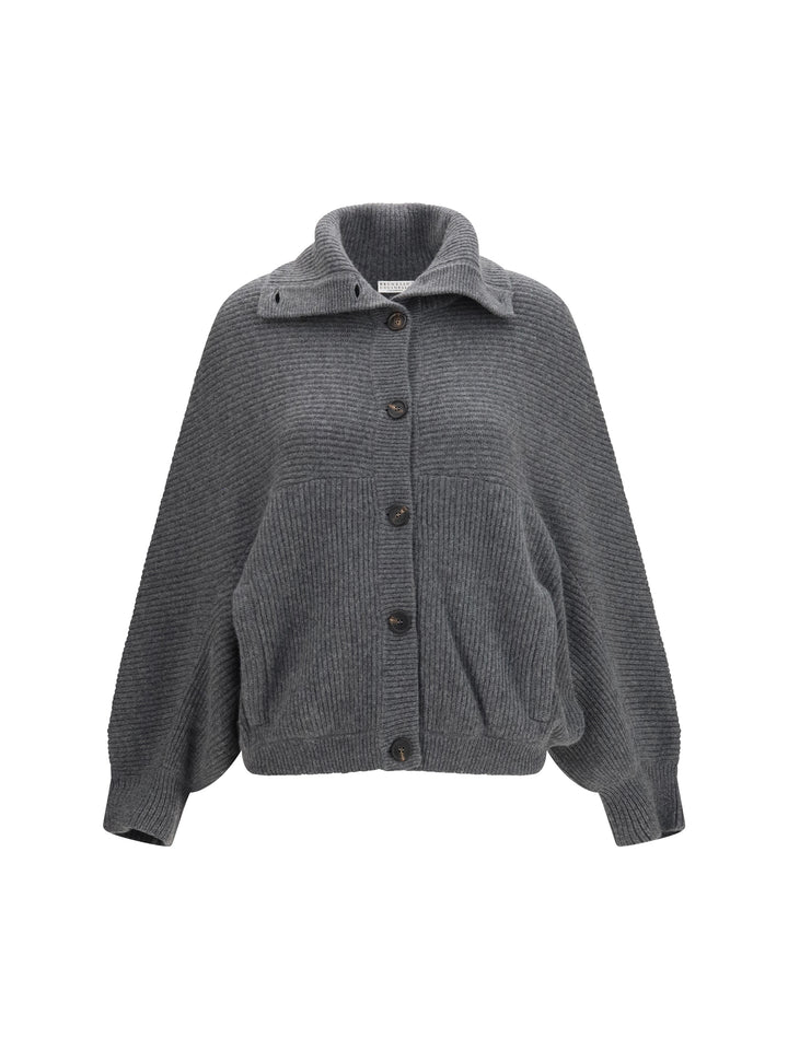 High neck cashmere Cardigan 1