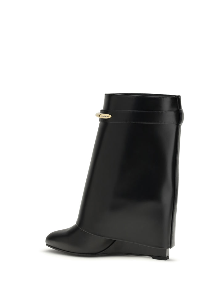 Leather Shark Ankle Boots 3