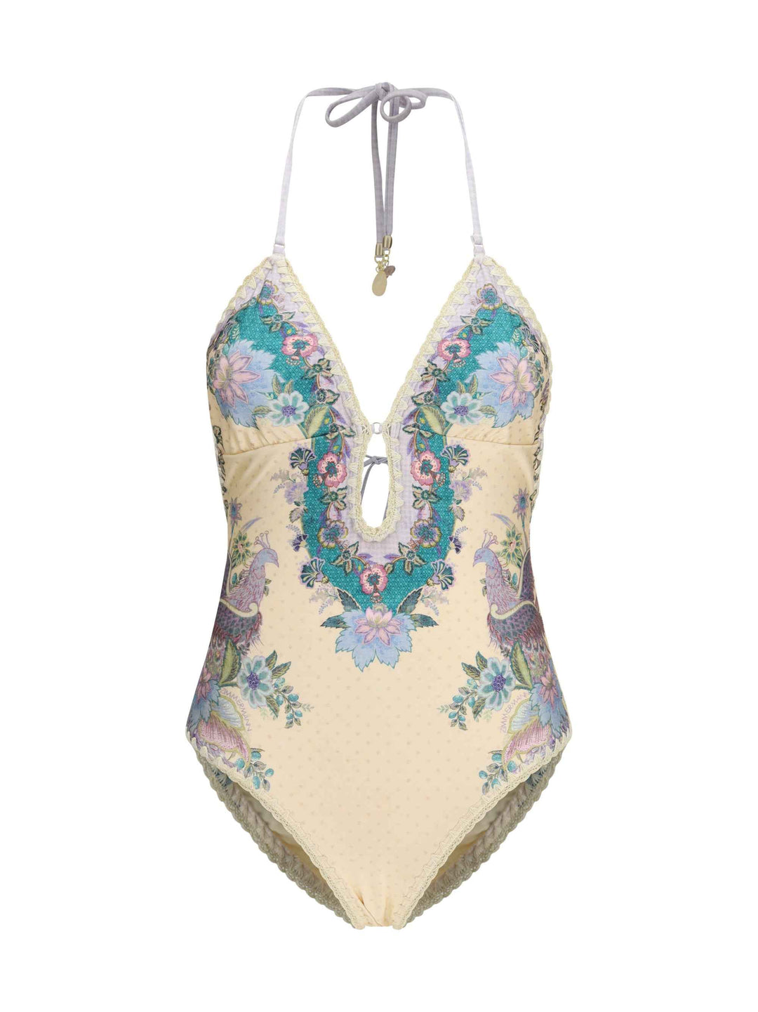 Indra crochet detail One-Piece Swimsuit