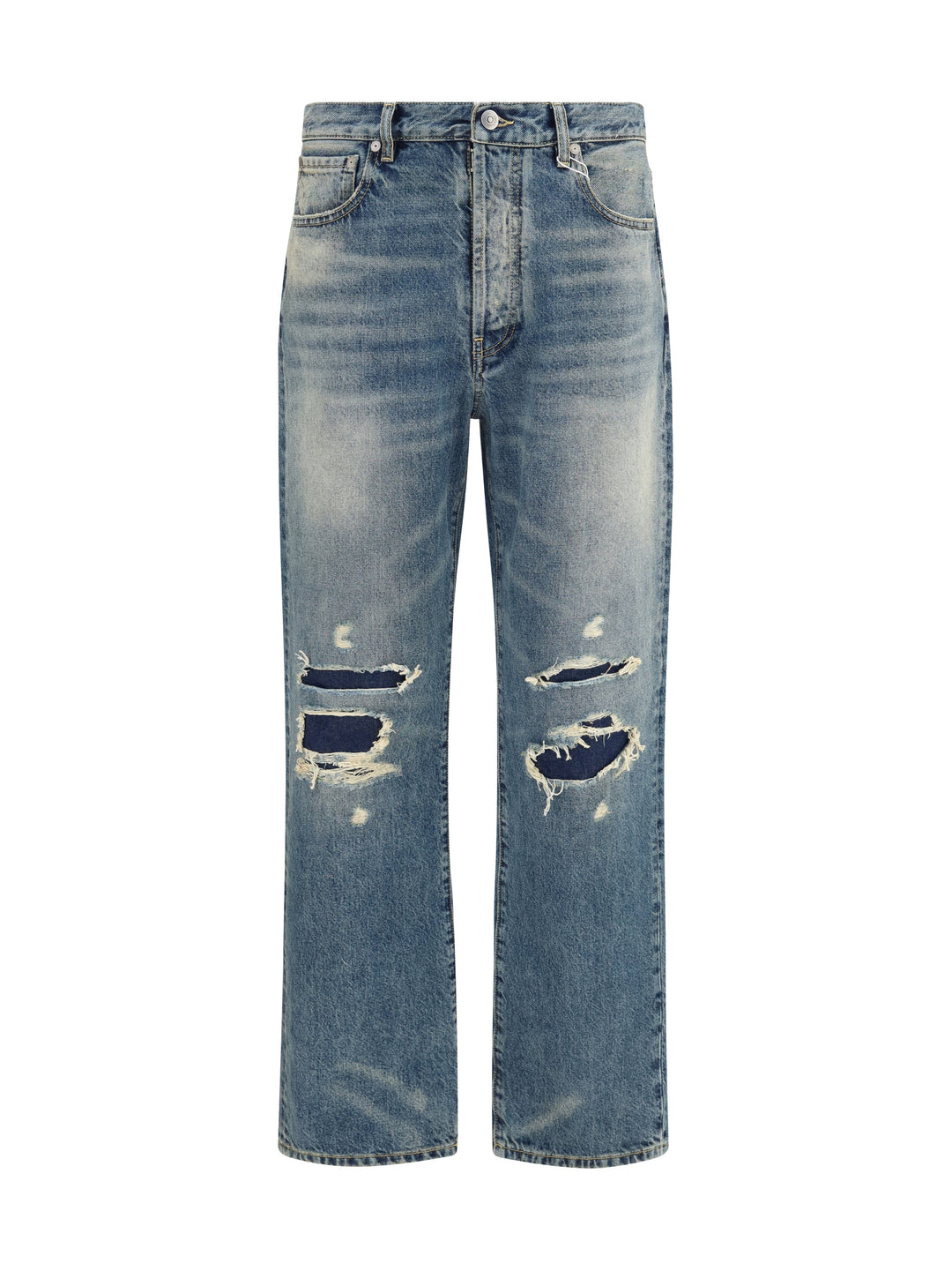 Straight-leg ripped Jeans 1