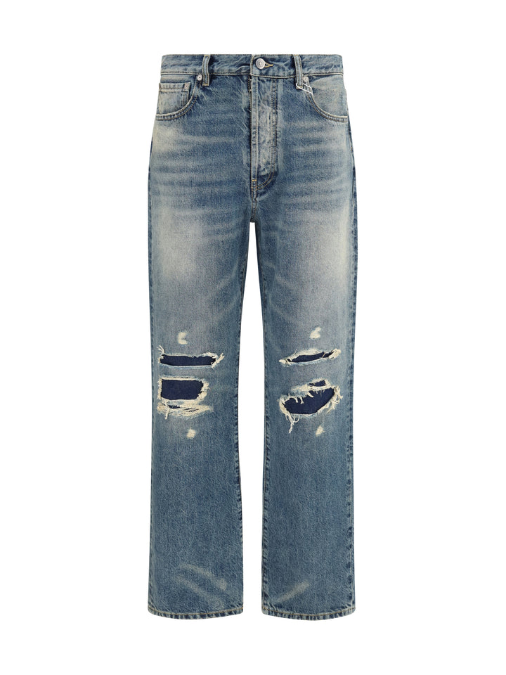 Straight-leg ripped Jeans 1