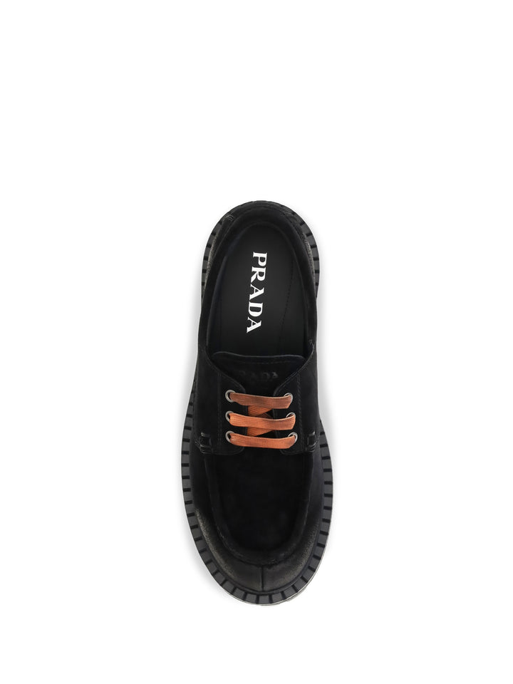 Suede lace-up Loafers 4