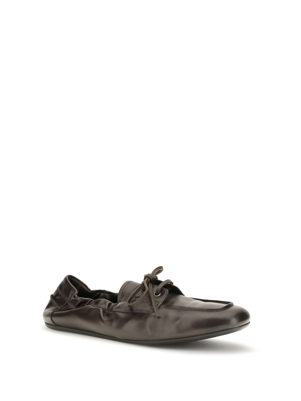 Aged leather lace-up Sneakers 2