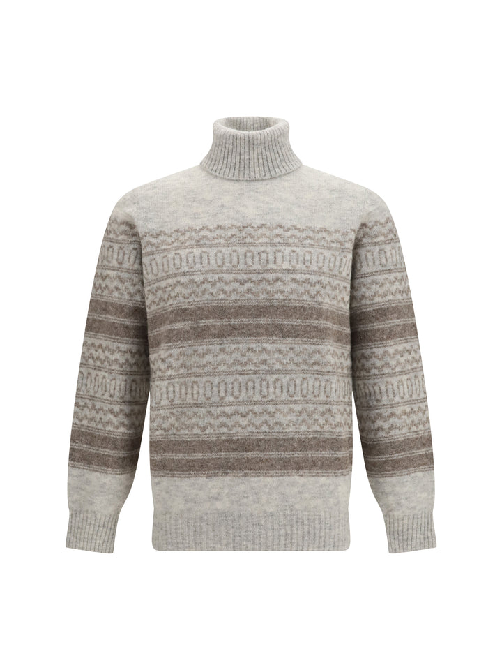 Fair Isle knit turtleneck Sweater 1