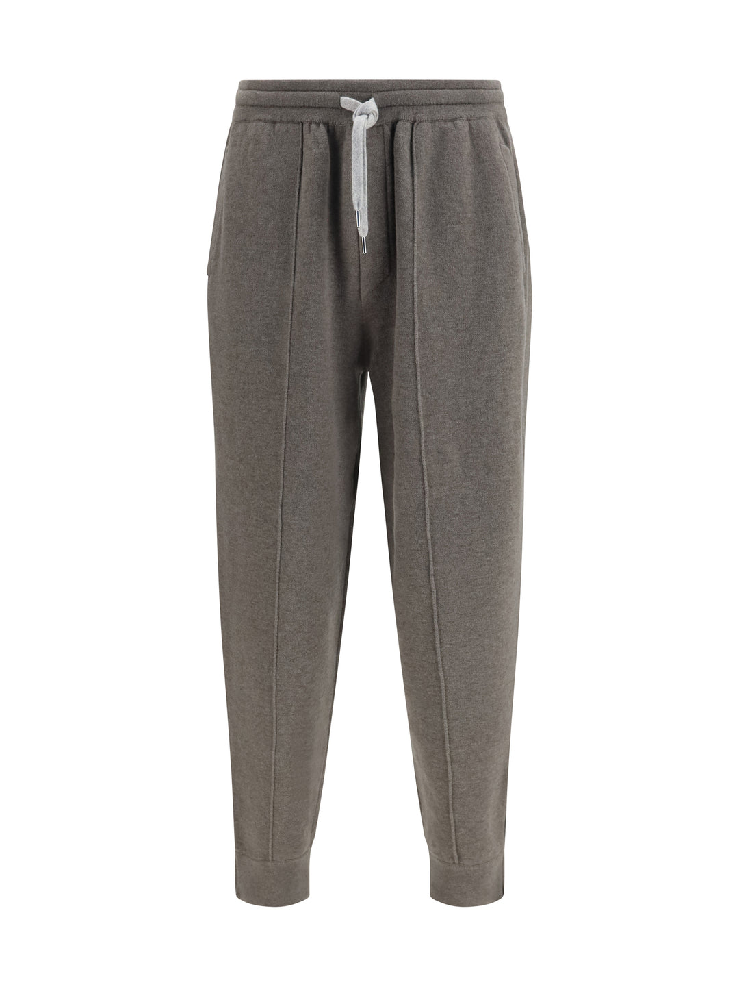 Double-knit cashmere Pants with Crête and zips at the hem 1