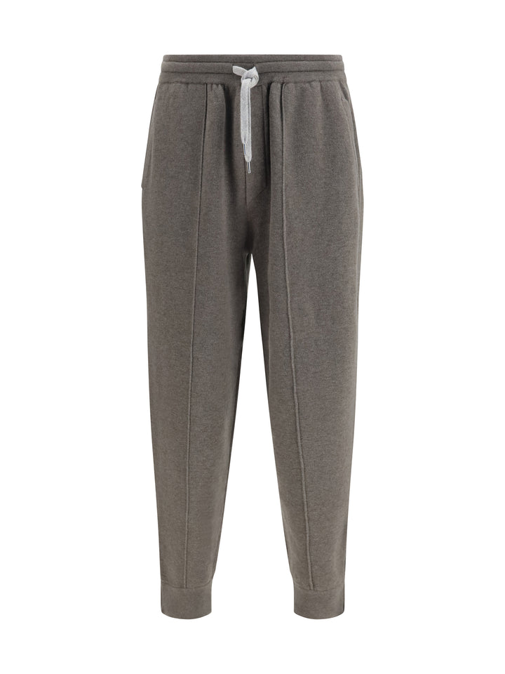 Double-knit cashmere Pants with Crête and zips at the hem 1