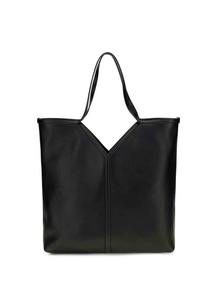 Large Y leather Tote Bag