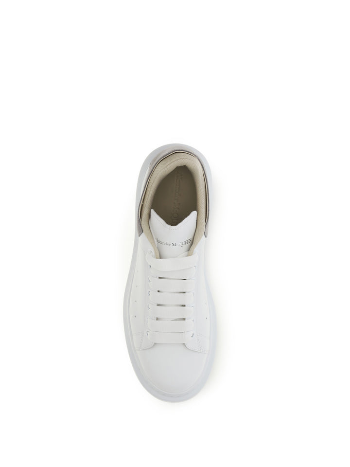 Oversized Sneakers with suede heel tab 4