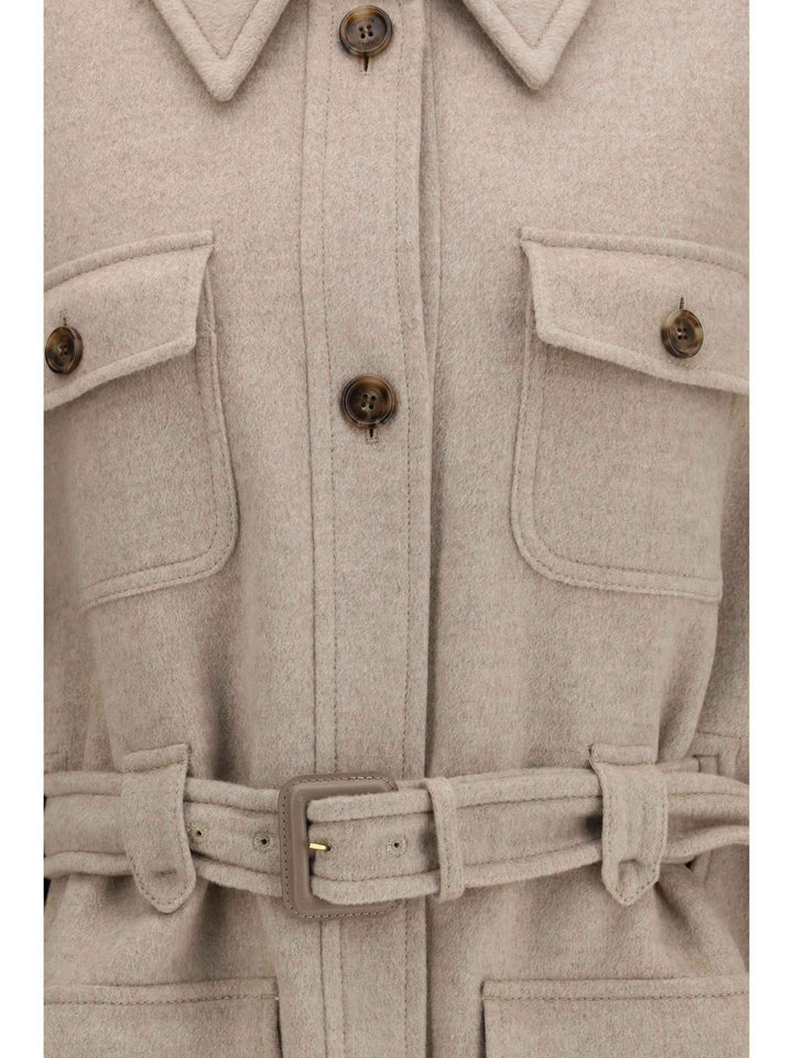 Nettare cashmere Cape with belt