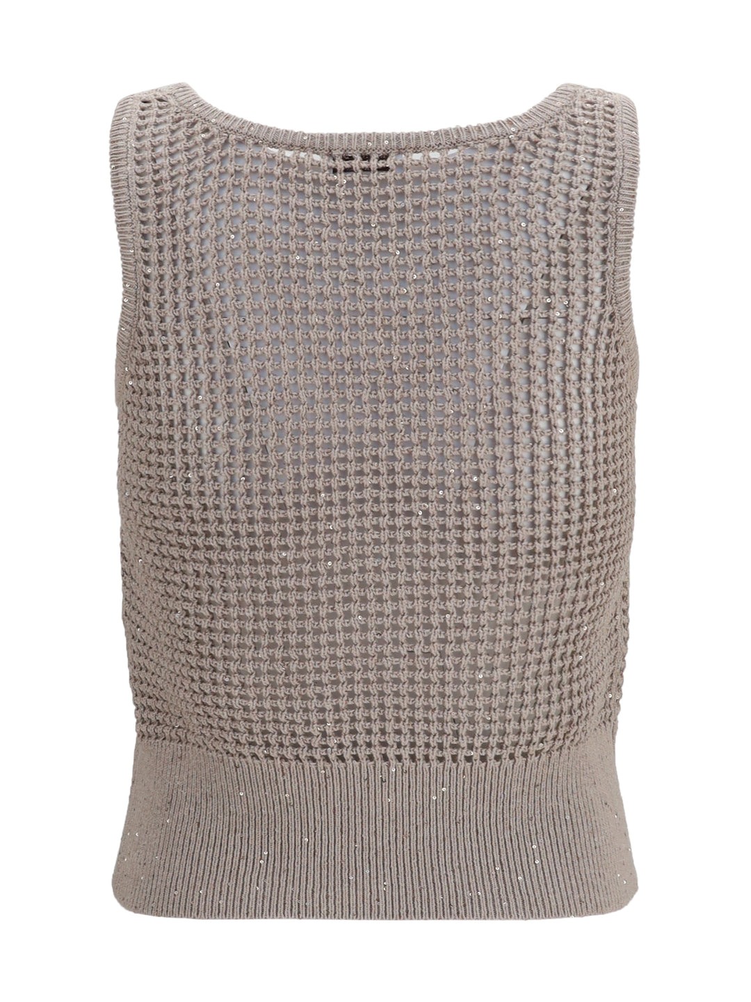 Perforated sequin Tank Top 2