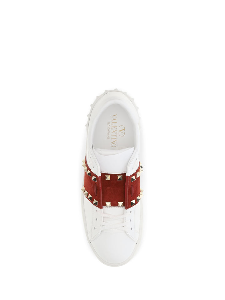 Rockstud Untitled Sneakers with suede band 4
