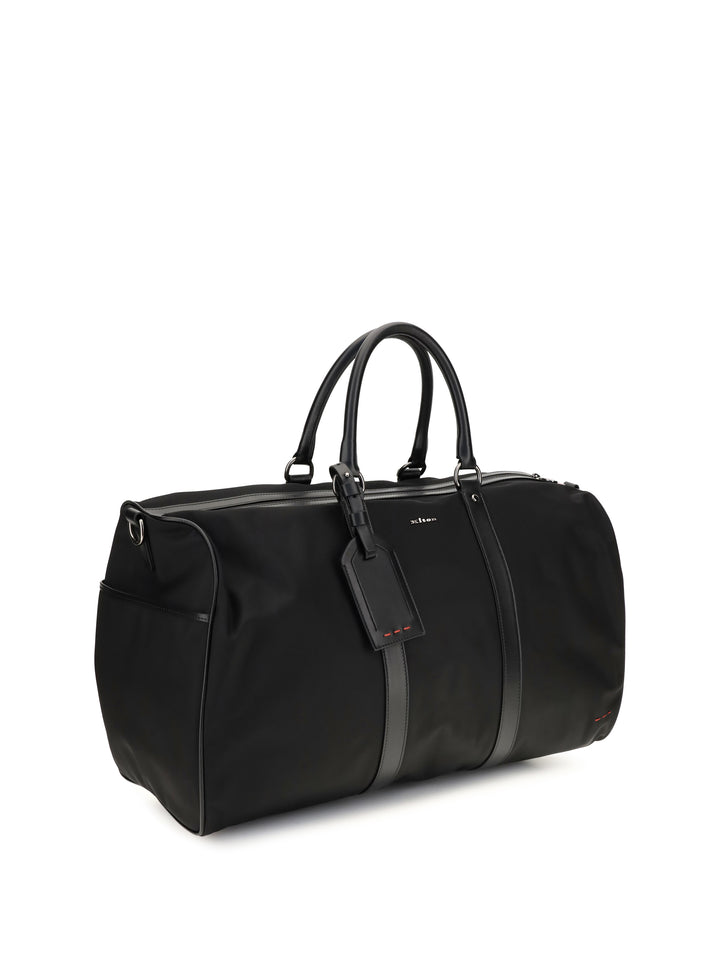 Leather-trim Travel Duffle Bag 2