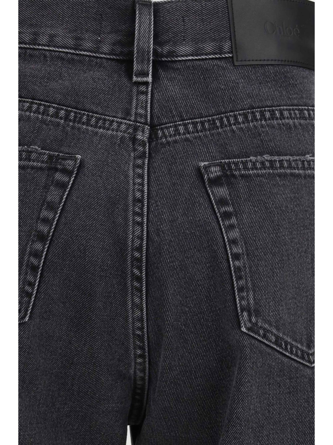 High-Waisted Cropped Denim Jeans