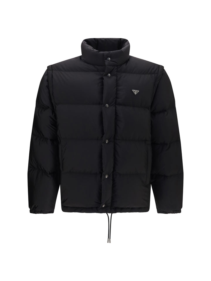 Puffer Jacket Re-Nylon with Triangle Logo 1
