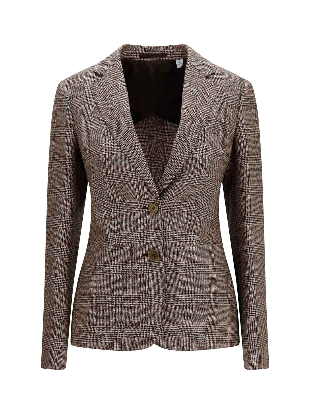 Single-breasted wool and linen Blazer