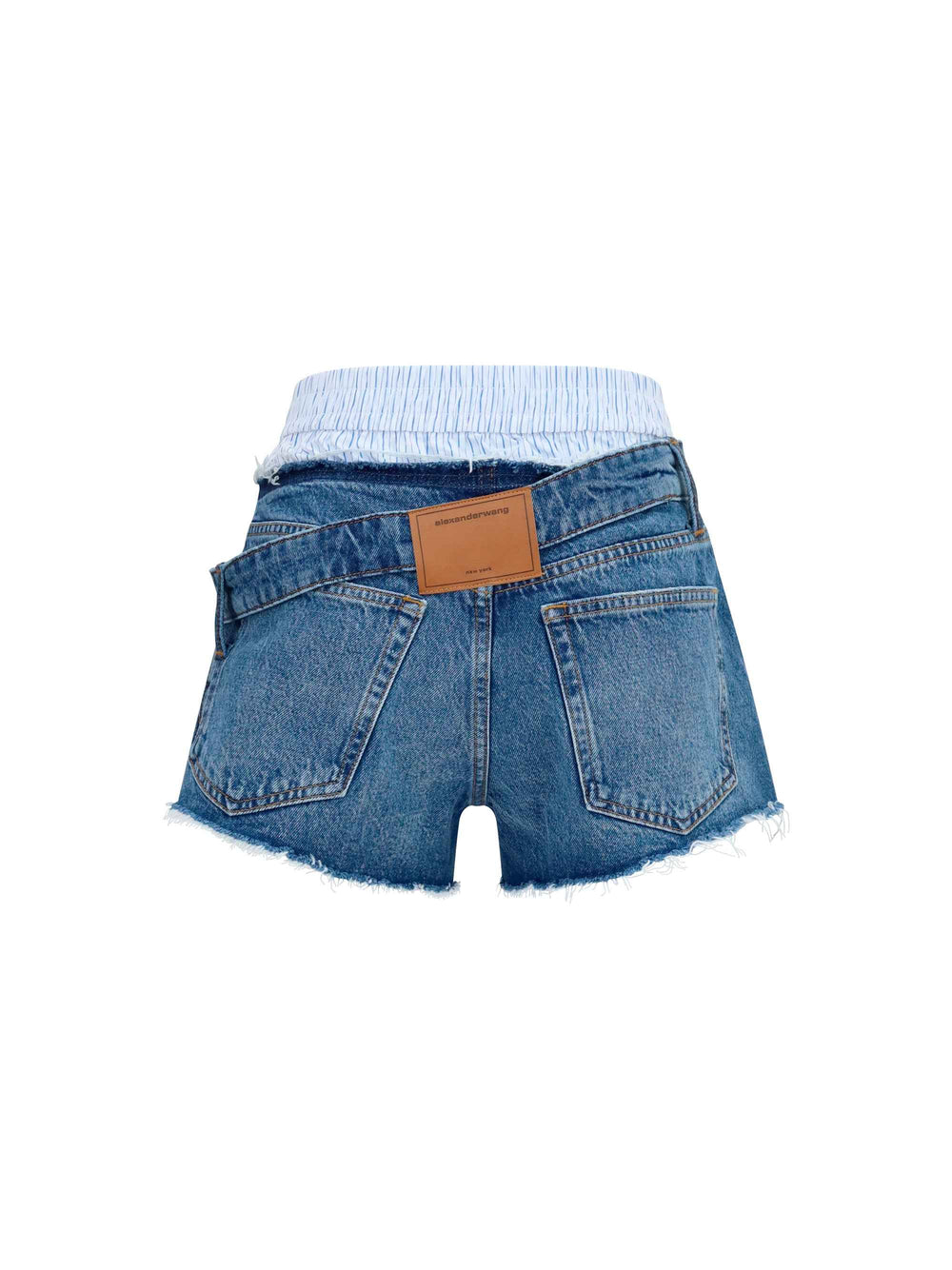 Denim Shorts with boxer detail