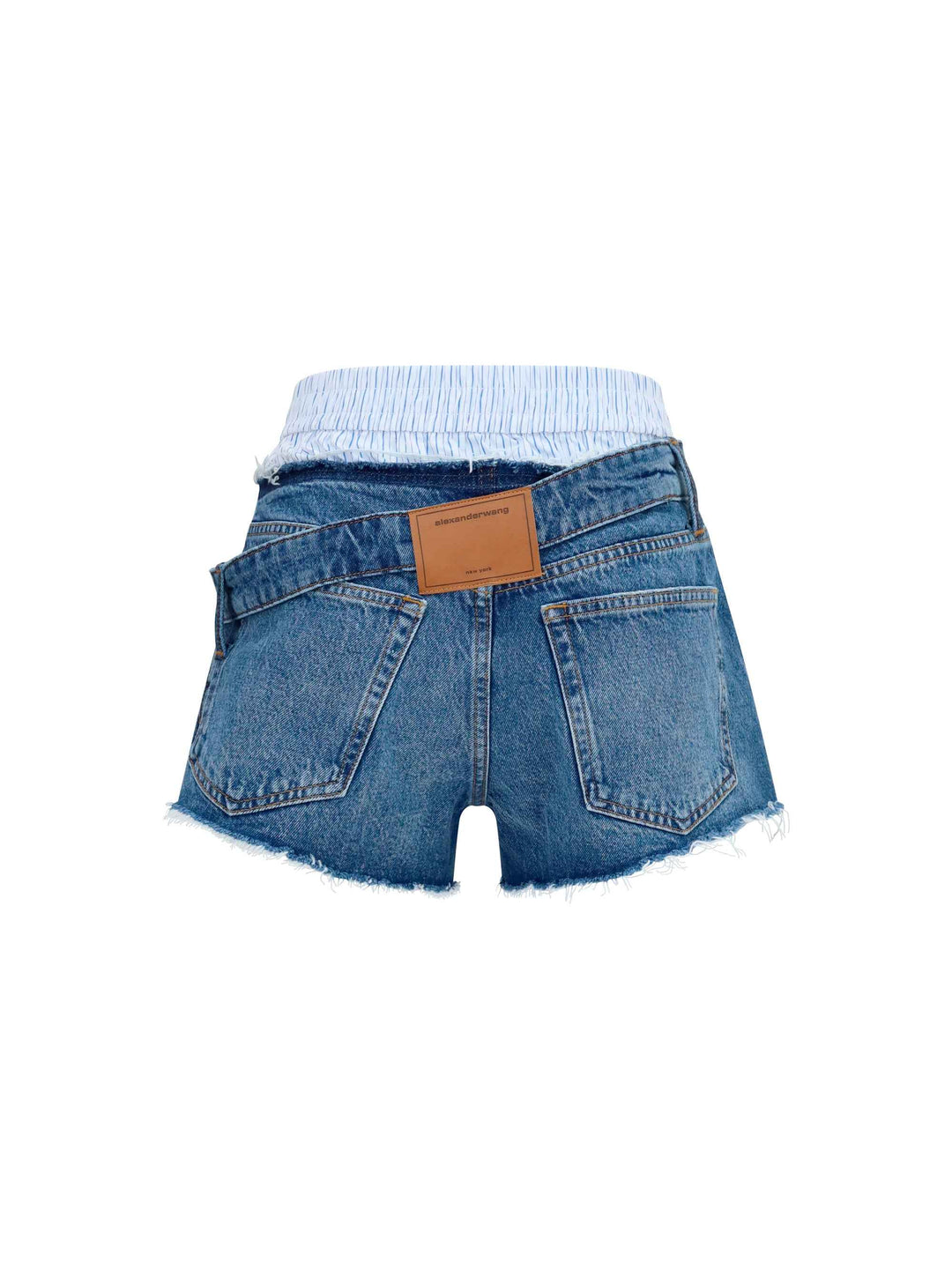 Denim Shorts with boxer detail