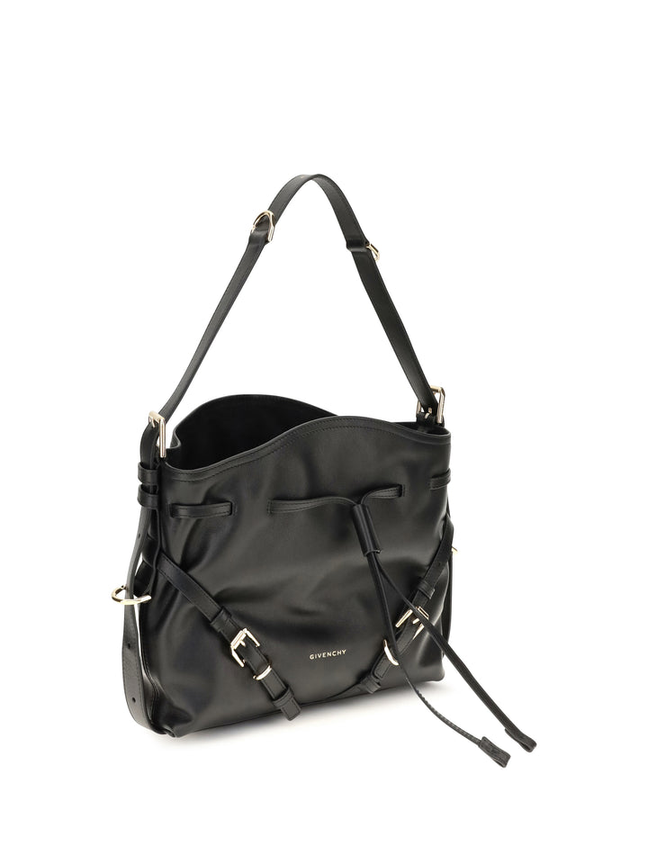Small Voyou Bucket Handbag in glossy leather 2