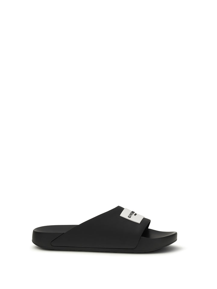 Rubber logo Slippers 1