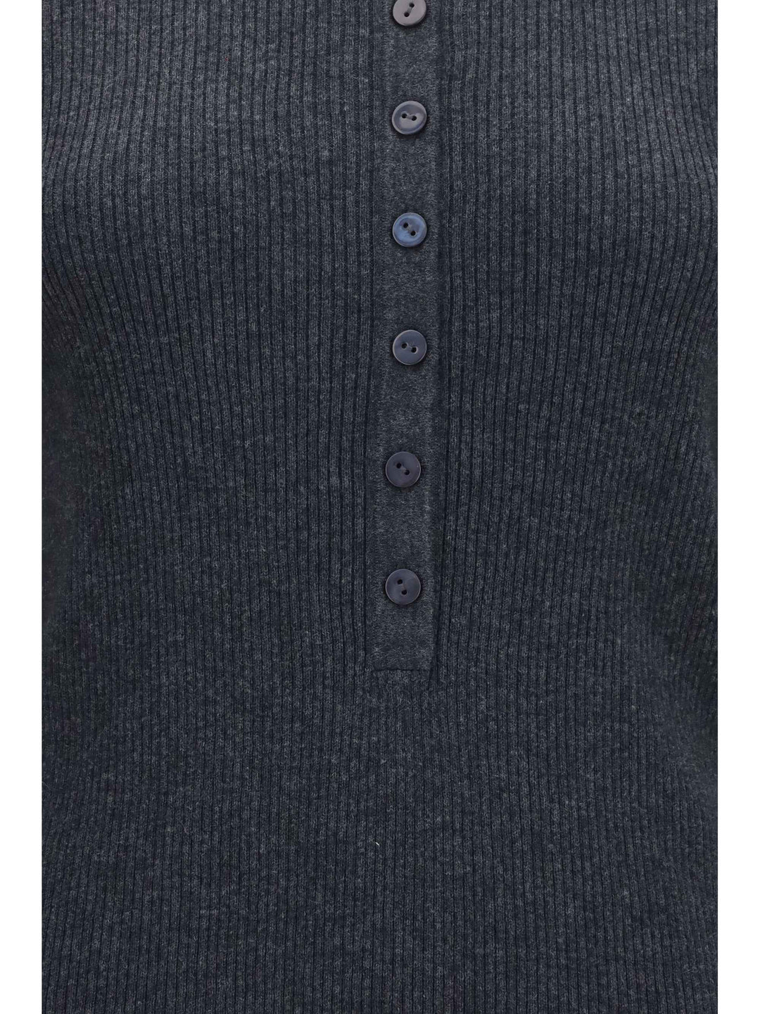Airi Henley Sweater in cotton and cashmere