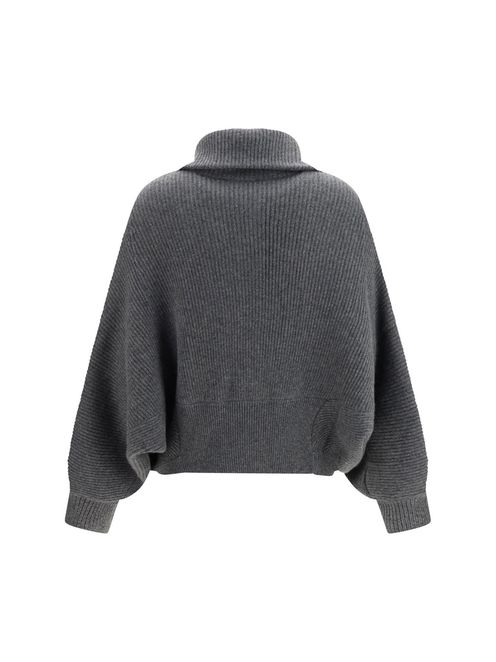 High neck cashmere Cardigan 2