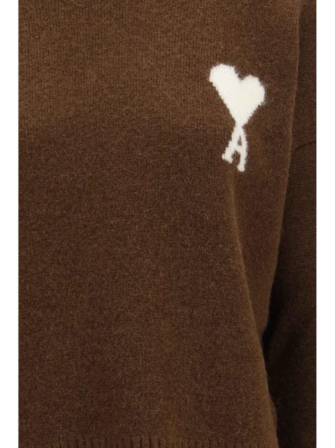 AMI PARIS Knitwear in MARRON CHOCOLAT/ECRU