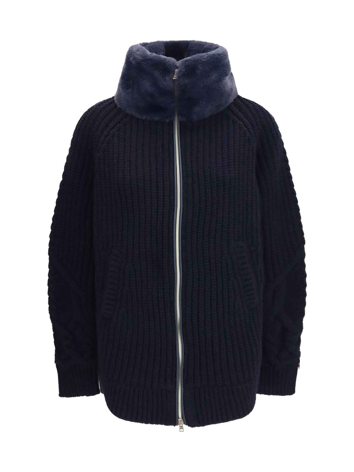 High-neck fur Jacket