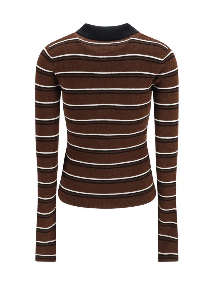 Striped Merino Polo Shirt 2
