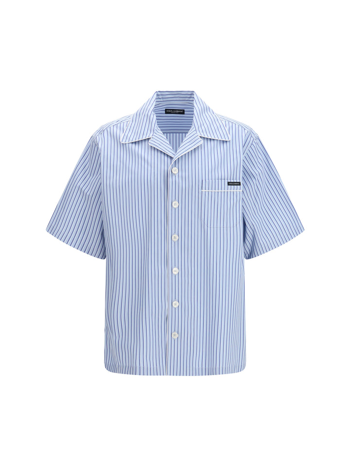 Striped poplin Hawaii Shirt 1