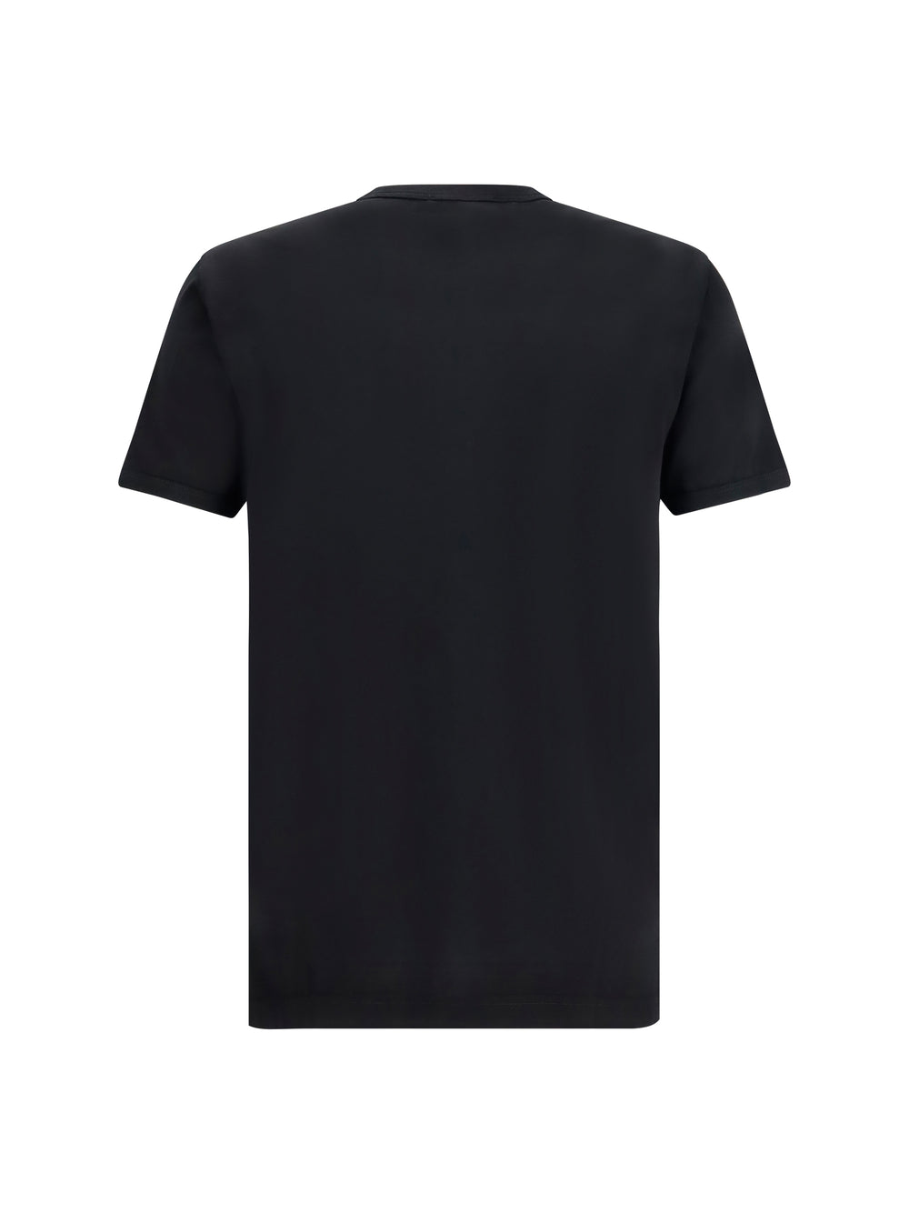 Cotton T-shirt with logo plaque 2