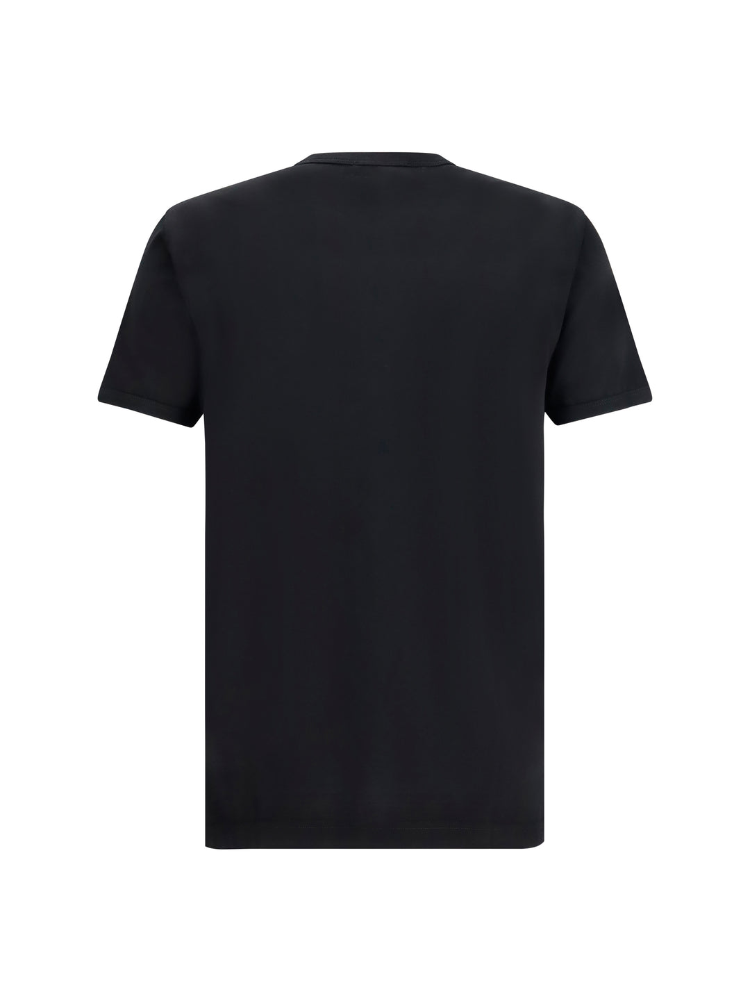 Cotton T-shirt with logo plaque 2