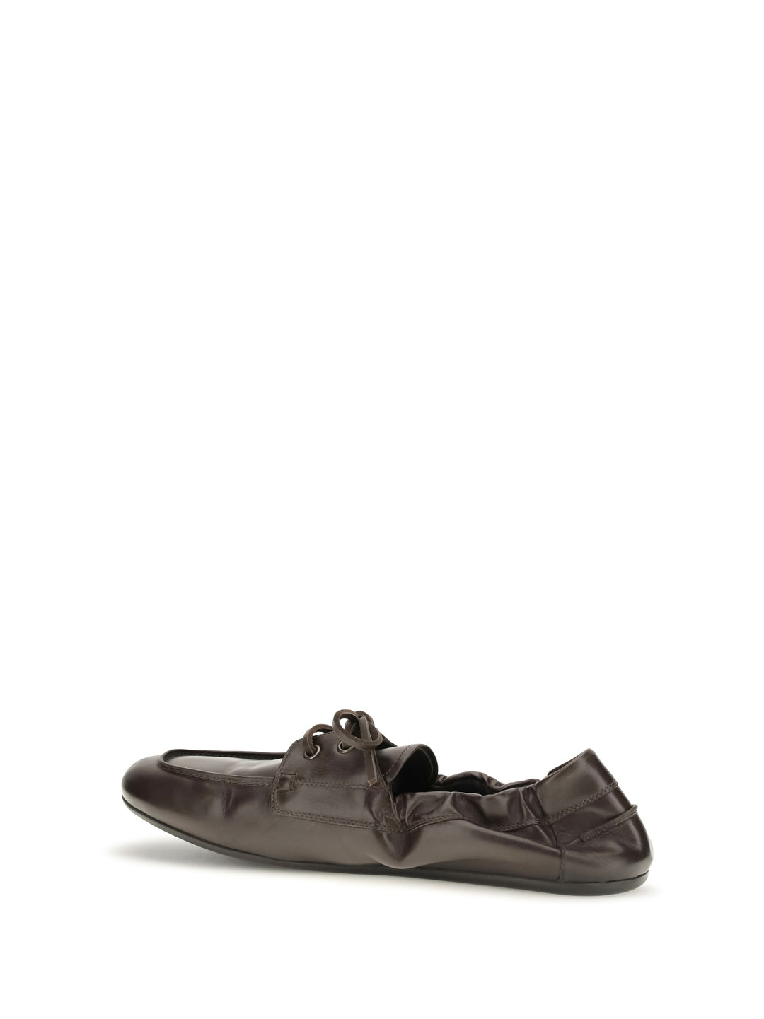 Aged leather lace-up Sneakers 3