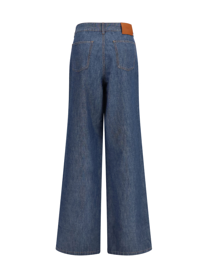 Wide-leg chambray Jeans 2