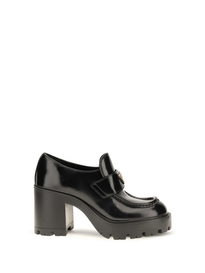 Leather heeled Loafers 1
