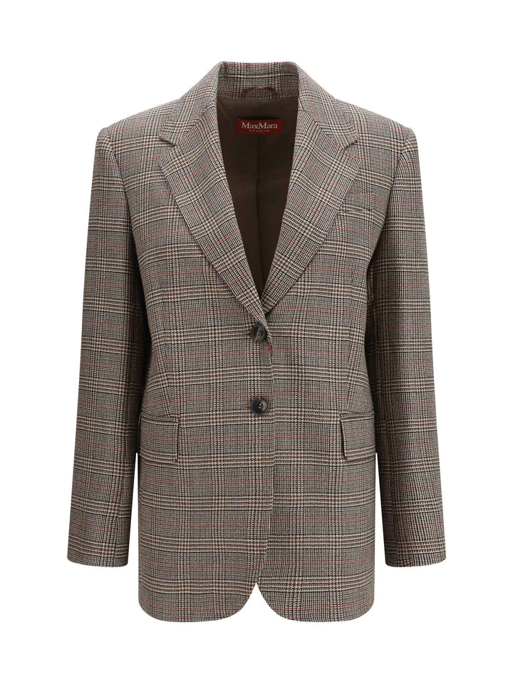 Checked pattern wool Blazer