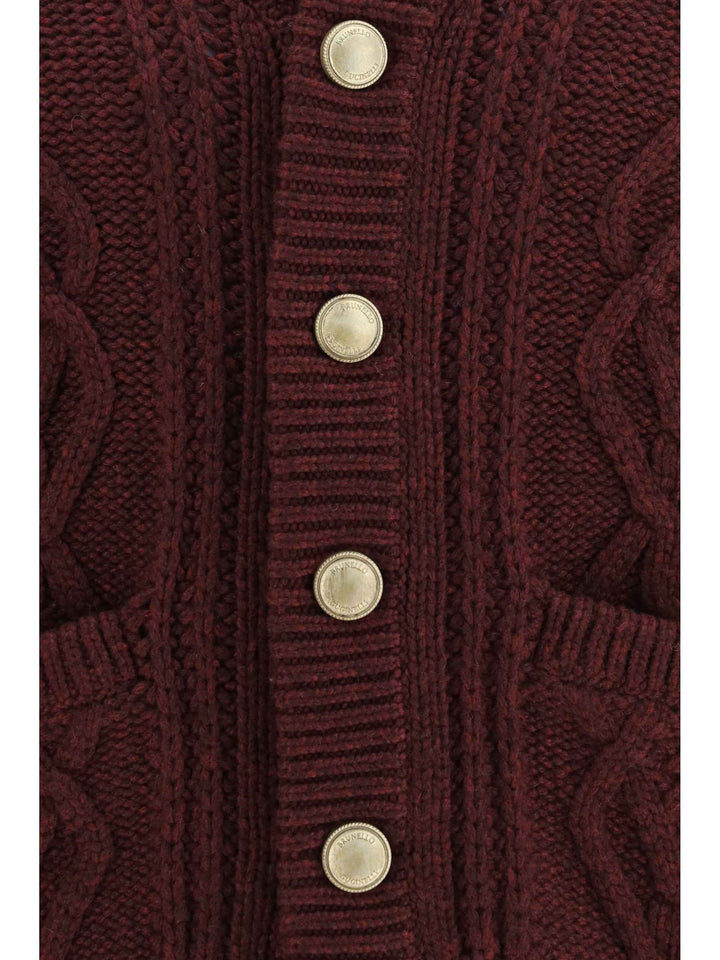 Cable-knit cashmere Cardigan