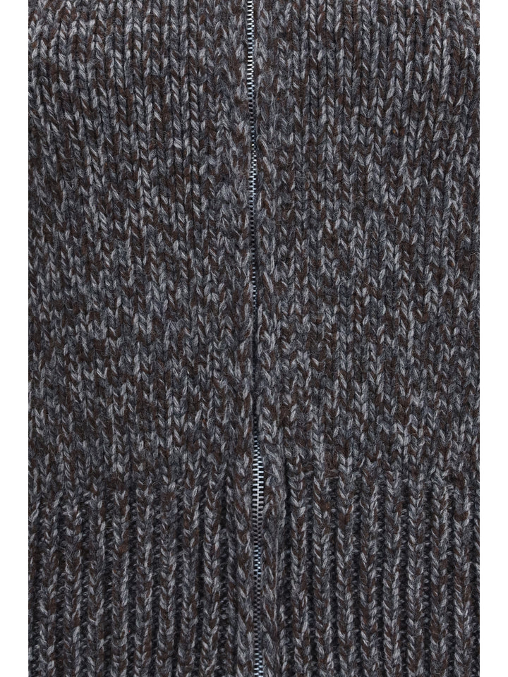 Merino wool zip Cardigan 3