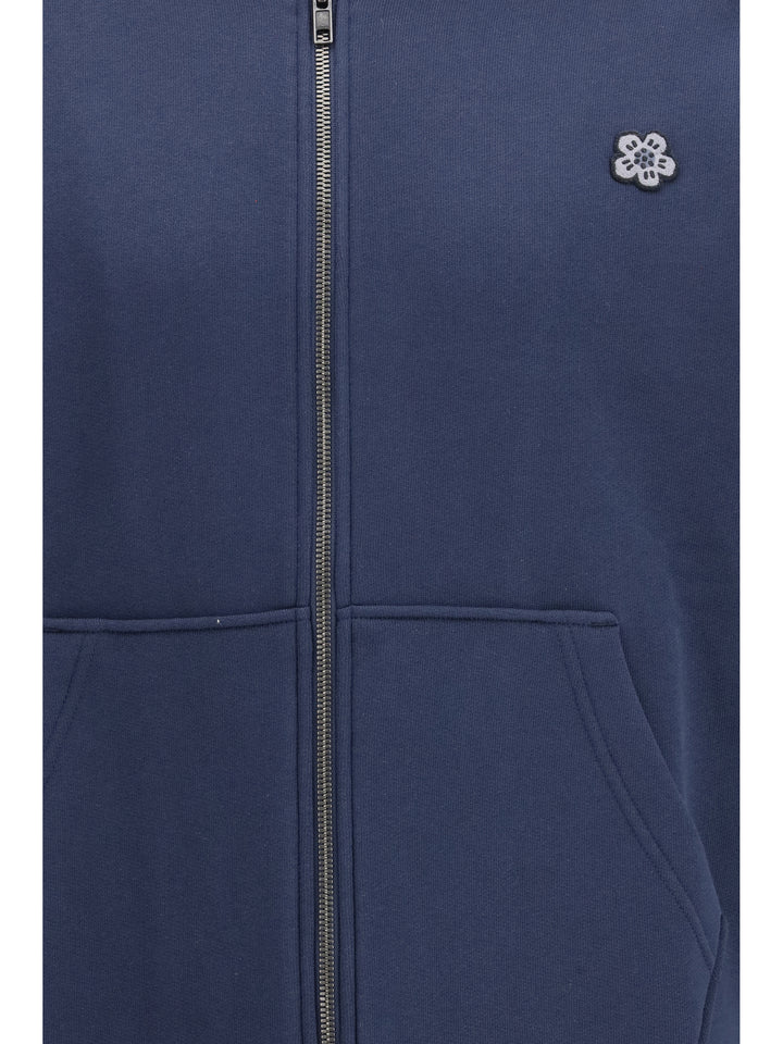 Boke Flower embroidered zip Hoodie 3