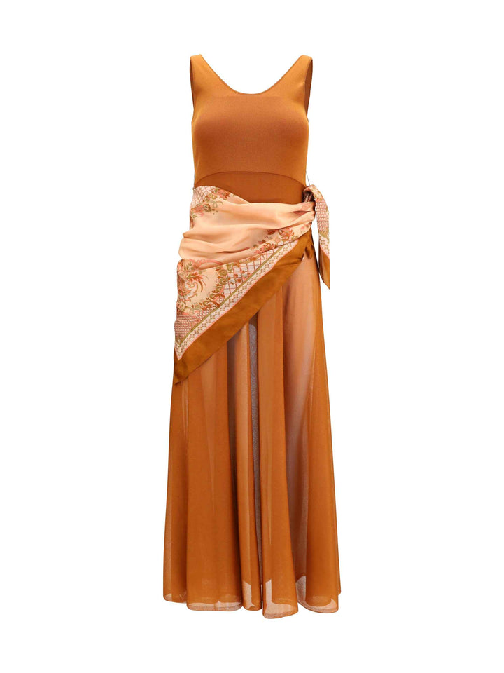 Aster scarf maxi Dress