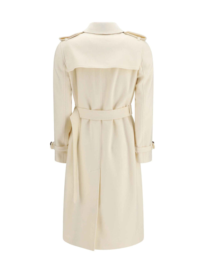 Long Kensington cashmere Trench Coat