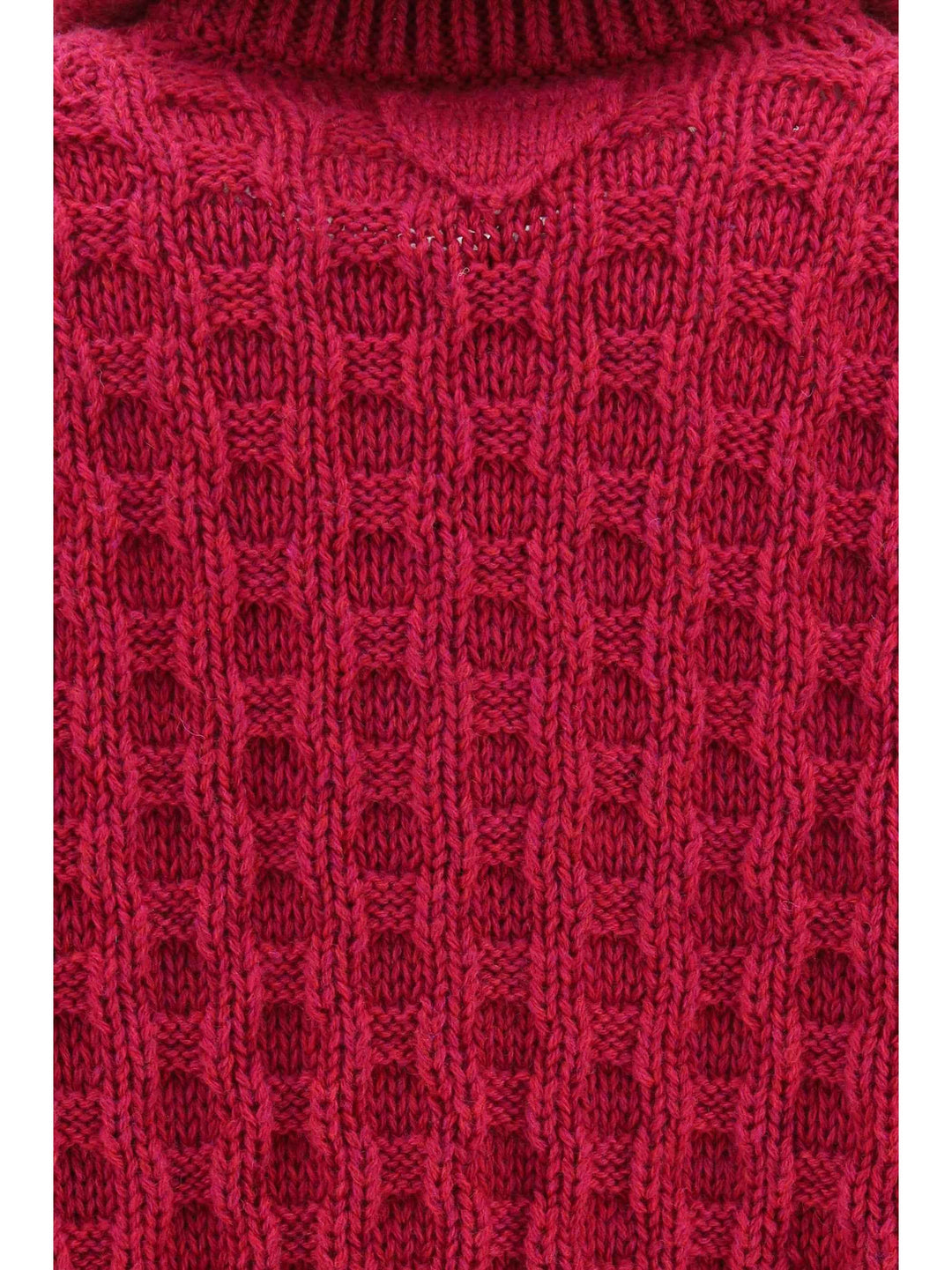 Aran wool zip Cardigan