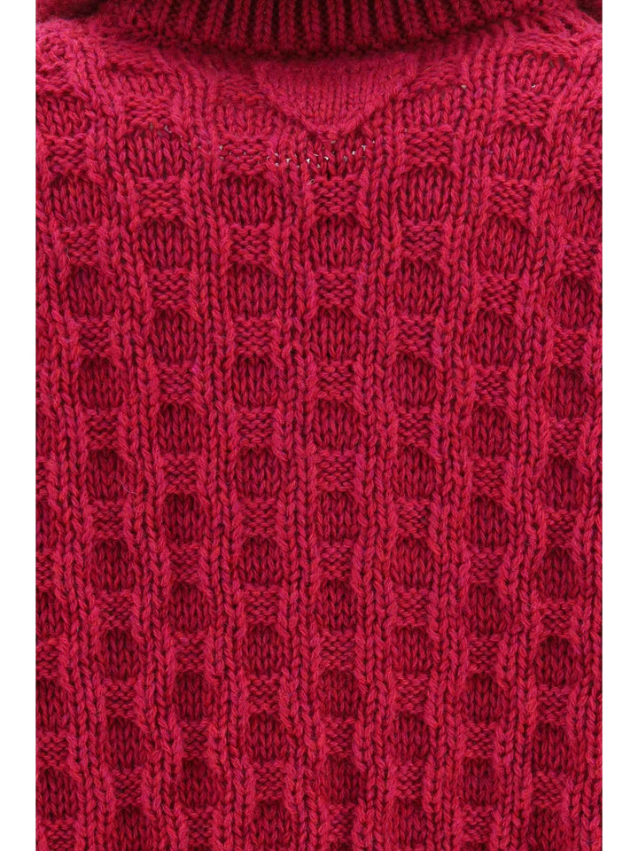 Aran wool zip Cardigan