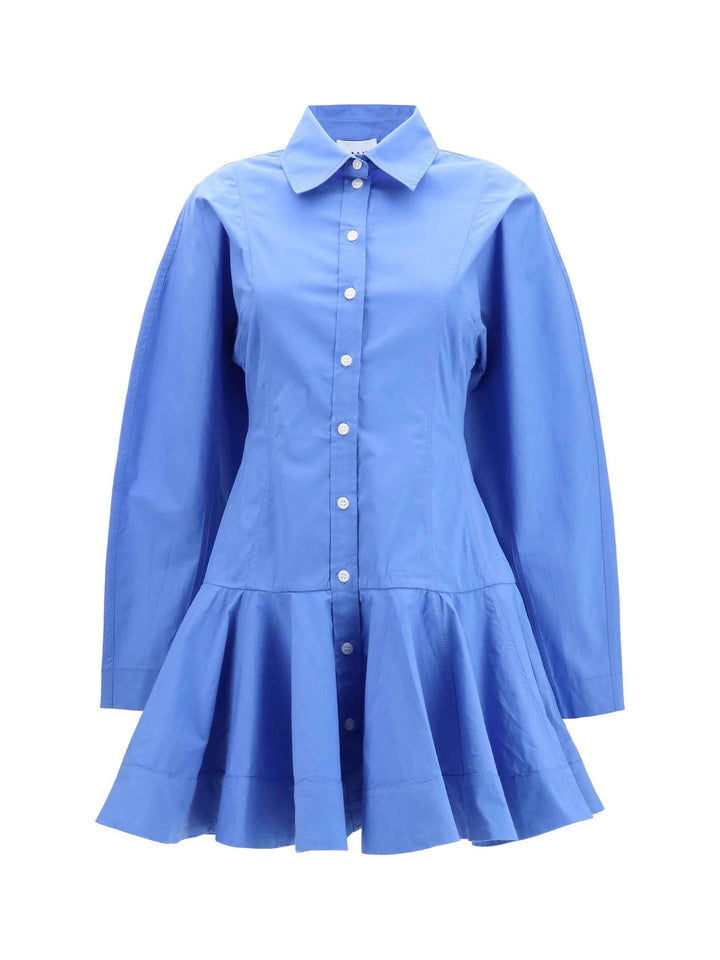 Cotton Shirt Dress with balloon skirt