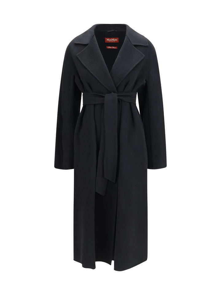 Long robe Coat in wool, cashmere and silk 1